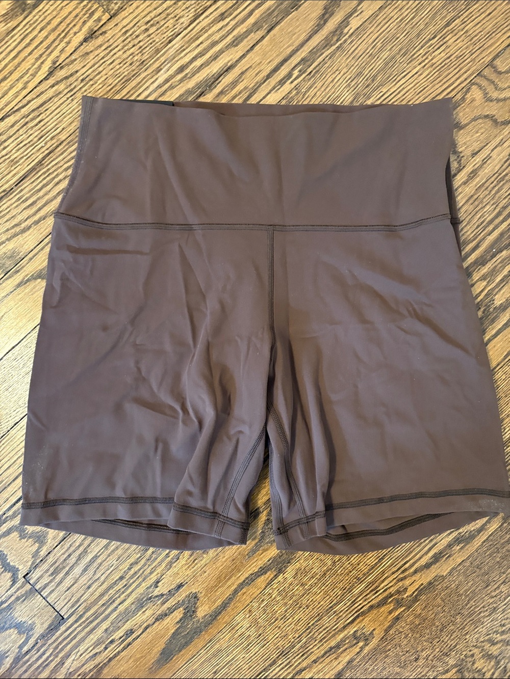 NWT Aritzia Golden Women's High-Waist Bike Shorts — Brown